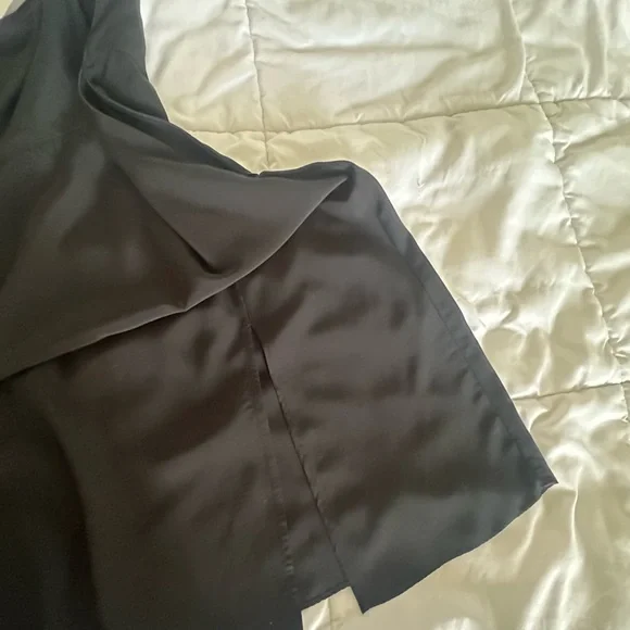 Uniqlo Black Front Slit  Camisole Dress - Picture 6 of 6